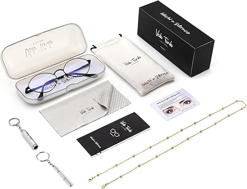 Miniatura 6 de Veda Tinda Vision Oval Blue Light Glasses for Women Bluelight Clear Gaming Reading Glasses Women Blue Light Blocking Glasses