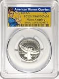 2022 S Clad Proof American Women Quarter Maya Angelou Quarter PR 69 DCAM Rosie Label PCGS