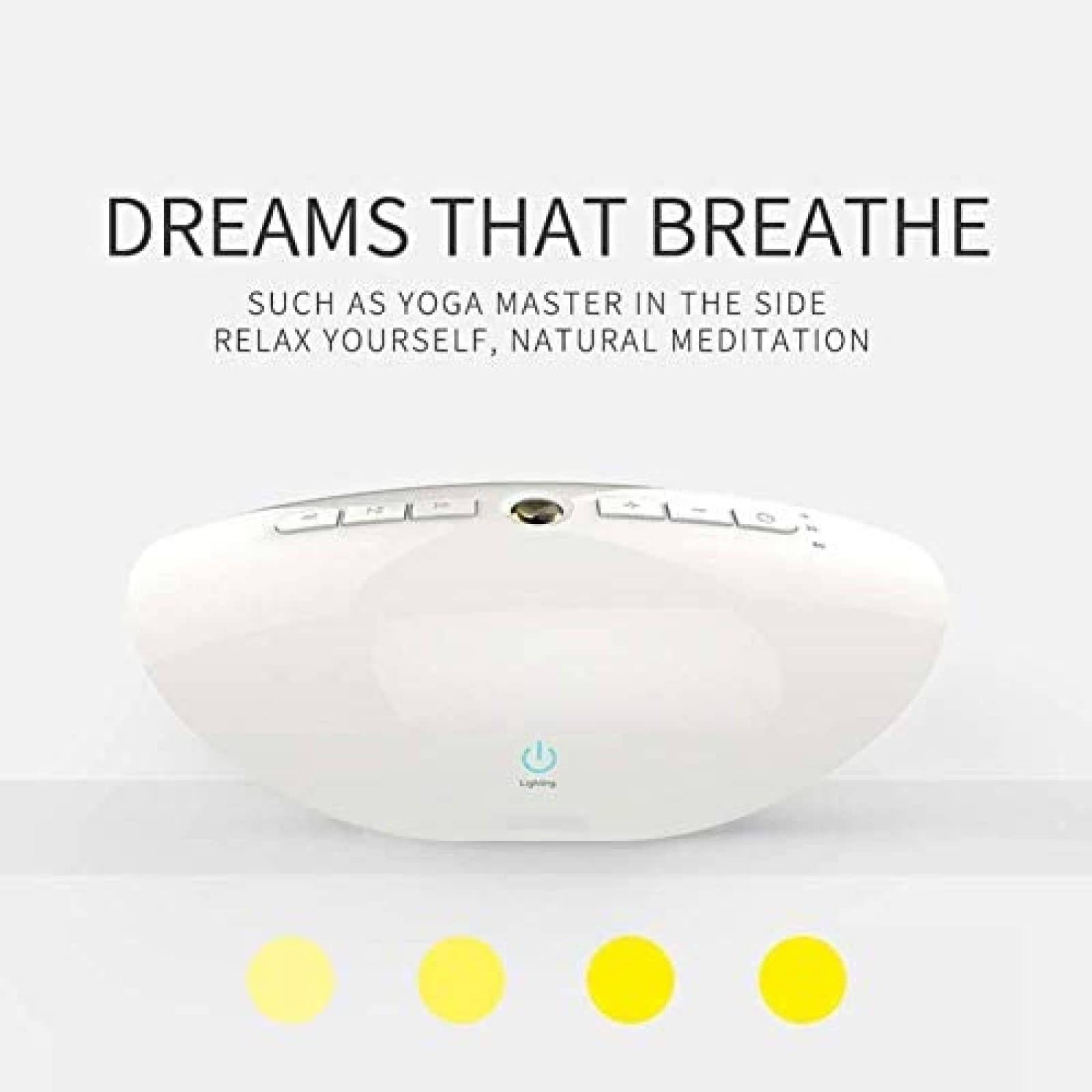 Máquina de Ruido Blanco, Terapia de Sonido para Dormir con luz, máquina de Ruido Blanco Generador de máquina de Sonido para Dormir, 3 Opciones de Temporizador, 15 Sonidos relajantes Naturale