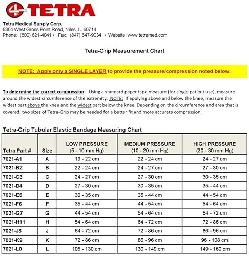 Miniatura 3 de Tetra -Grip vendaje elástico tubular tamaño D, 3 "x 11 Yd sin látex, un rollo de 11 yardas por caja