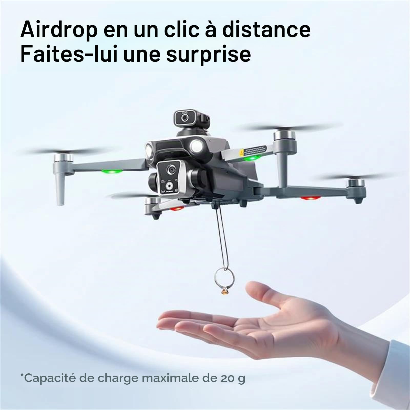 Nouveau Drone GPS k19 Max, caméra aérienne Professionnelle 4k FPV, Brosse évitant Les Obstacles avec Grand écran, télécommande Pliable,Triple Battery