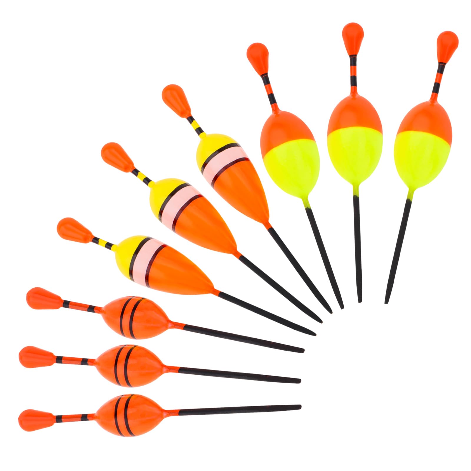 10 Galleggianti Da Pesca In Legno Di Paulownia - Per Pesca In Mare, Lago E Fiume - Foto 7