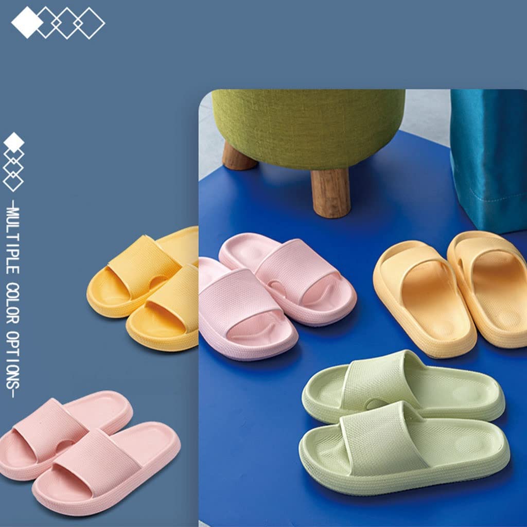 Pillow Slides, Pillow Slides,Unisex Shower Slide Sandal Summer Slippers Non Slip Soft Pool Slides Thick Sole Open Toe Style Slippers Ultra Soft Extra Cloud S