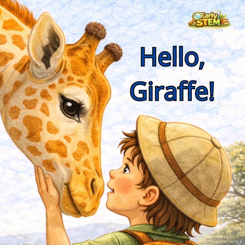 Hello, Giraffe!: A Leo in the Savanna Early STEM Adventure — Discover the Tallest Animal on Earth with Fun Facts for Curious Kids