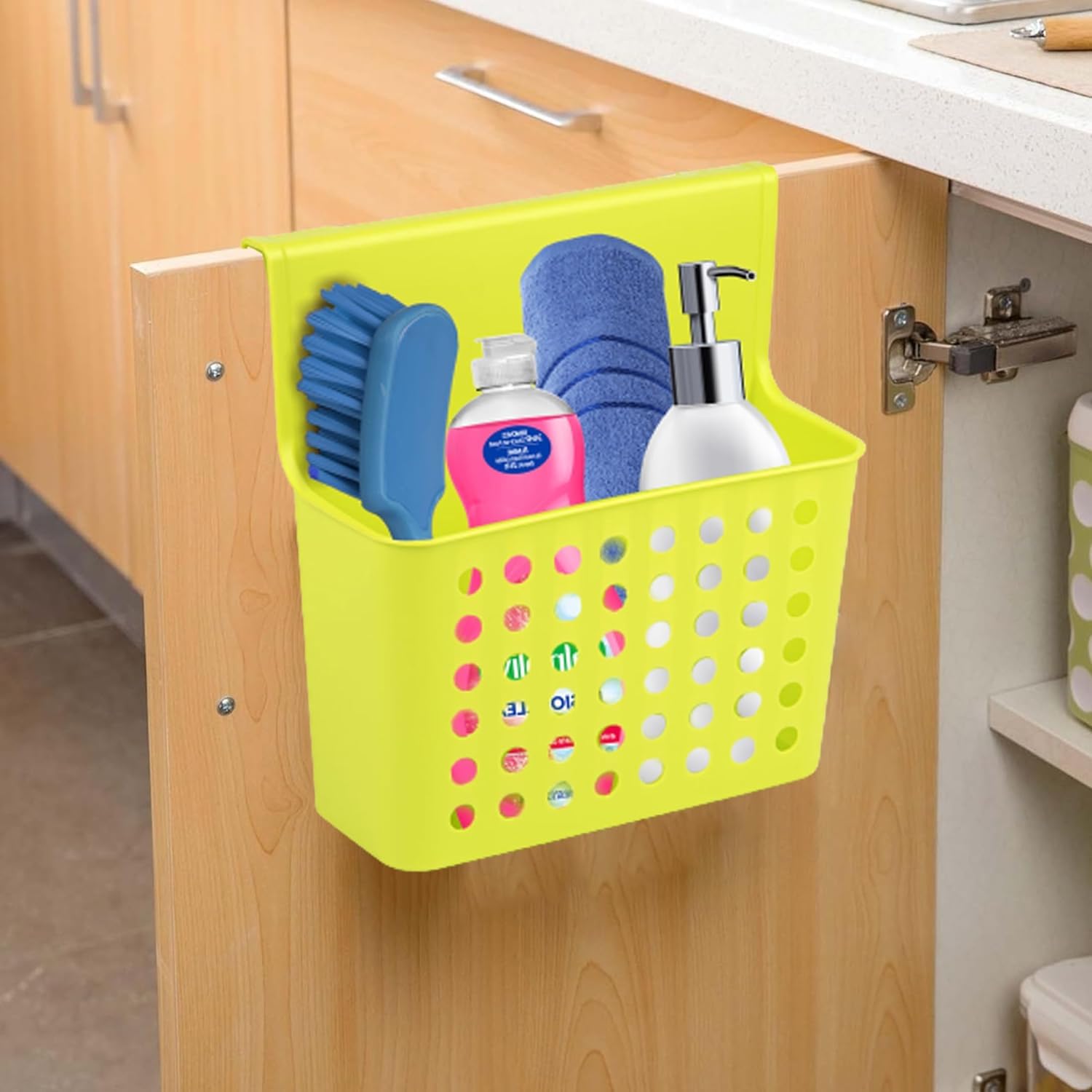 Poubelles à Suspendre Pour Porte D'armoire De Cuisine Bleu