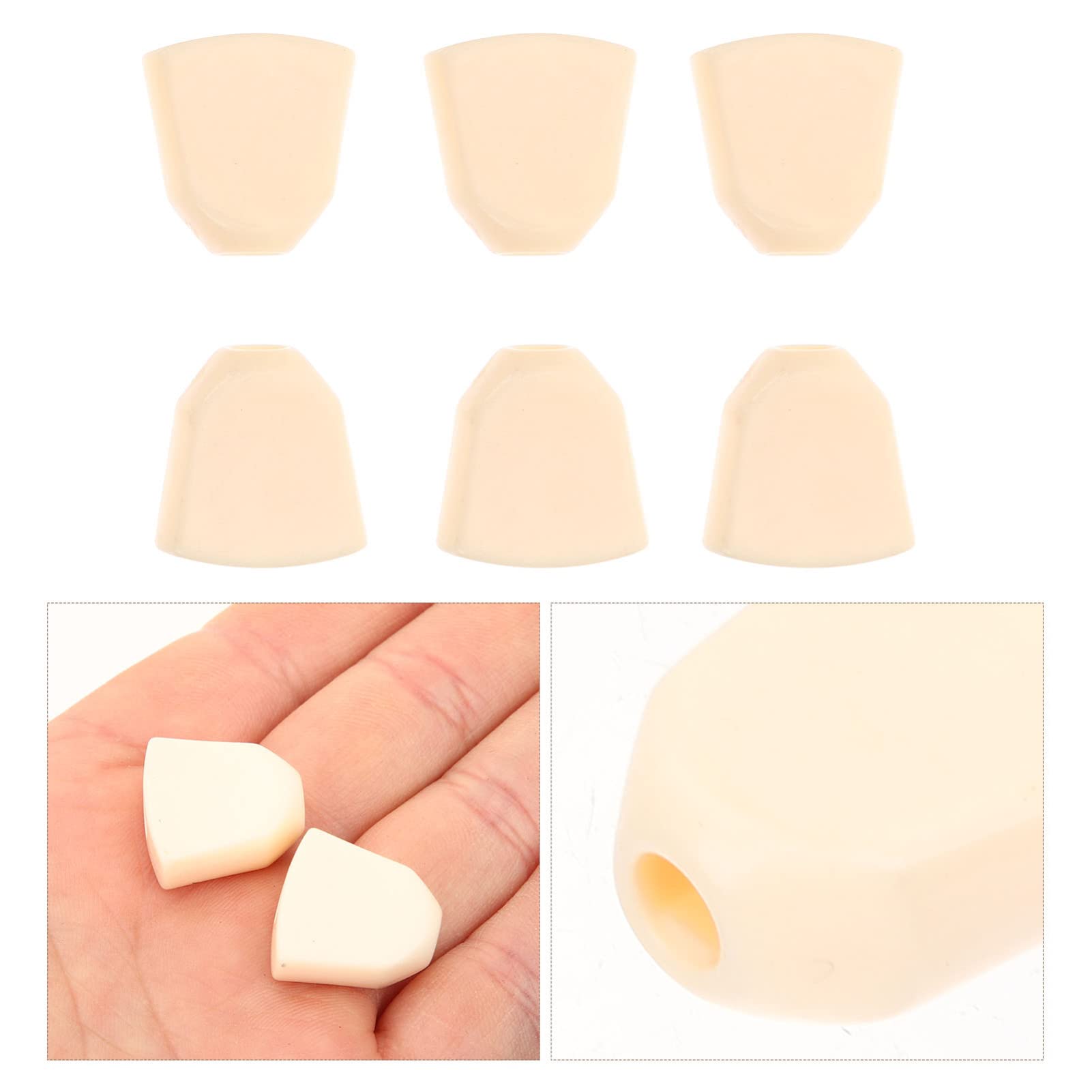 Levemolo Vintage Guitar Tuner Caps Acrylic Guitar Head Pegs (6pc) Easy Install and Comfortable for Professionals and Beginners