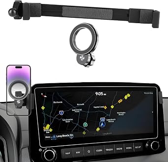 Car Phone Holder Mount for Hyundai Kona 2018-2023 Accessories | [Only for 10.25 inch TouchScreen] Magnetic Cell Phones Stand, Cellphone Navigation Charging Screen Cradles, 360Rotation