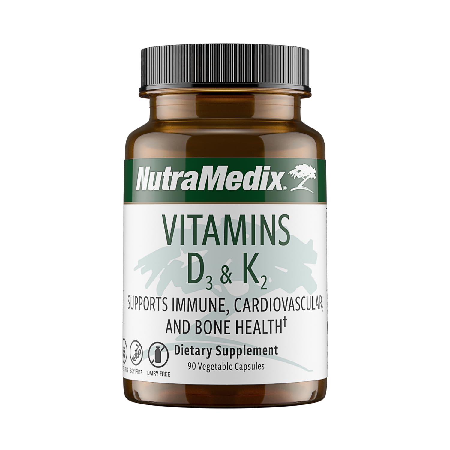 NutraMedix Vitamin D3 and K2 Immune Support Supplement for Women Men - Help Support Heart Health - Can