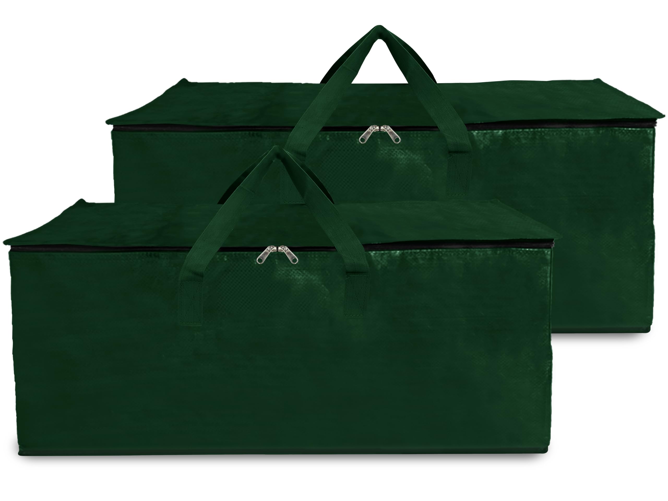 Shalimar Large Capacity Travel Bag/Storage Bag/Move-In Bags/Duffel Bag-Strong,Durable,Foldable And Water Resistant (Pack Of-2)-Green (72.4L X 34.3W X 34.3H)