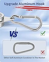 Vista 5 de Paquete de 2 anillos de poste de bandera de aleación de aluminio, anillos de montaje de bandera giratorios de 360 grados, kit de poste de bandera