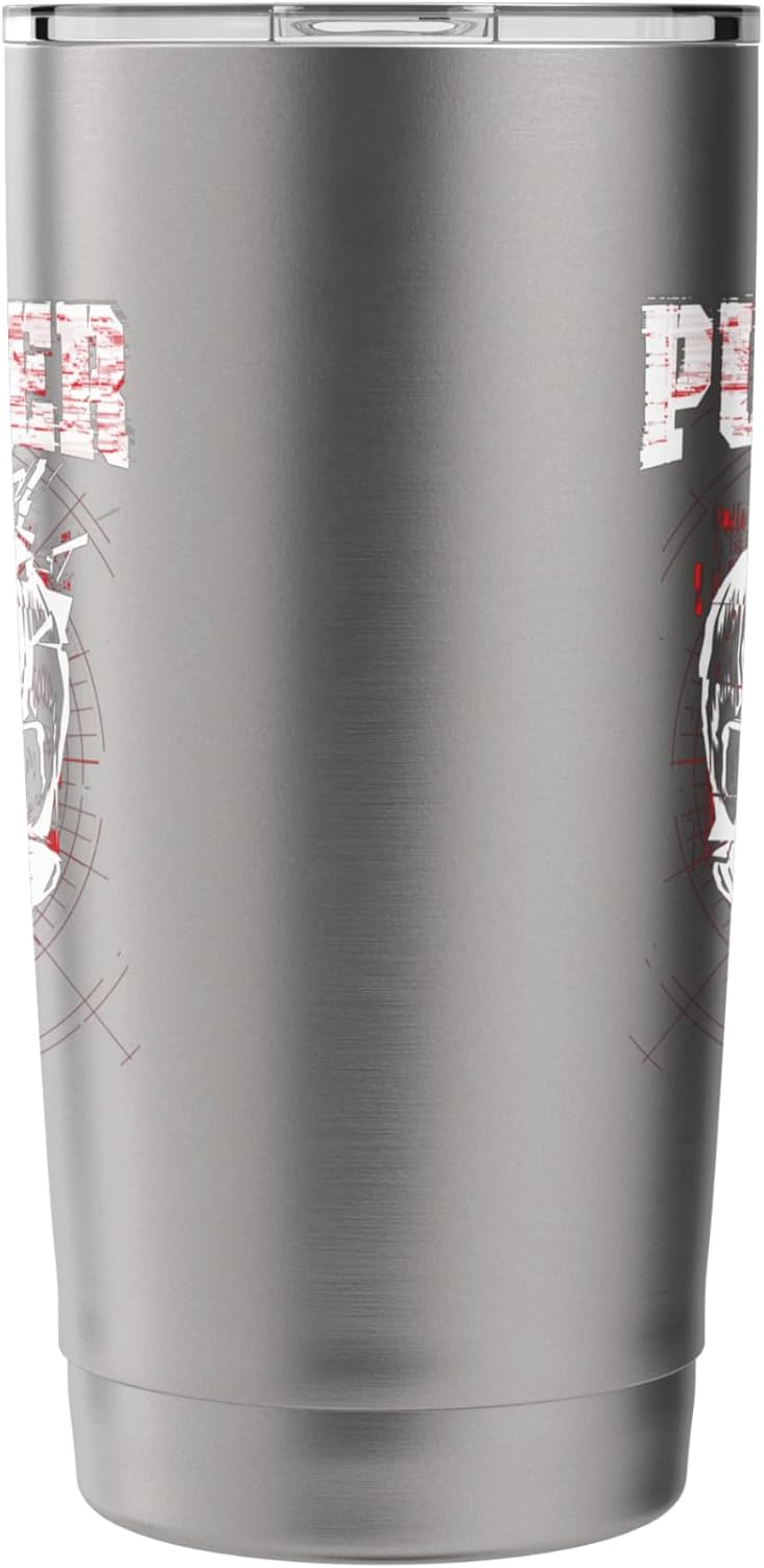 Marvel The Punisher Broken Skull and Logo Stainless Steel Insulated Tumbler - Image 4