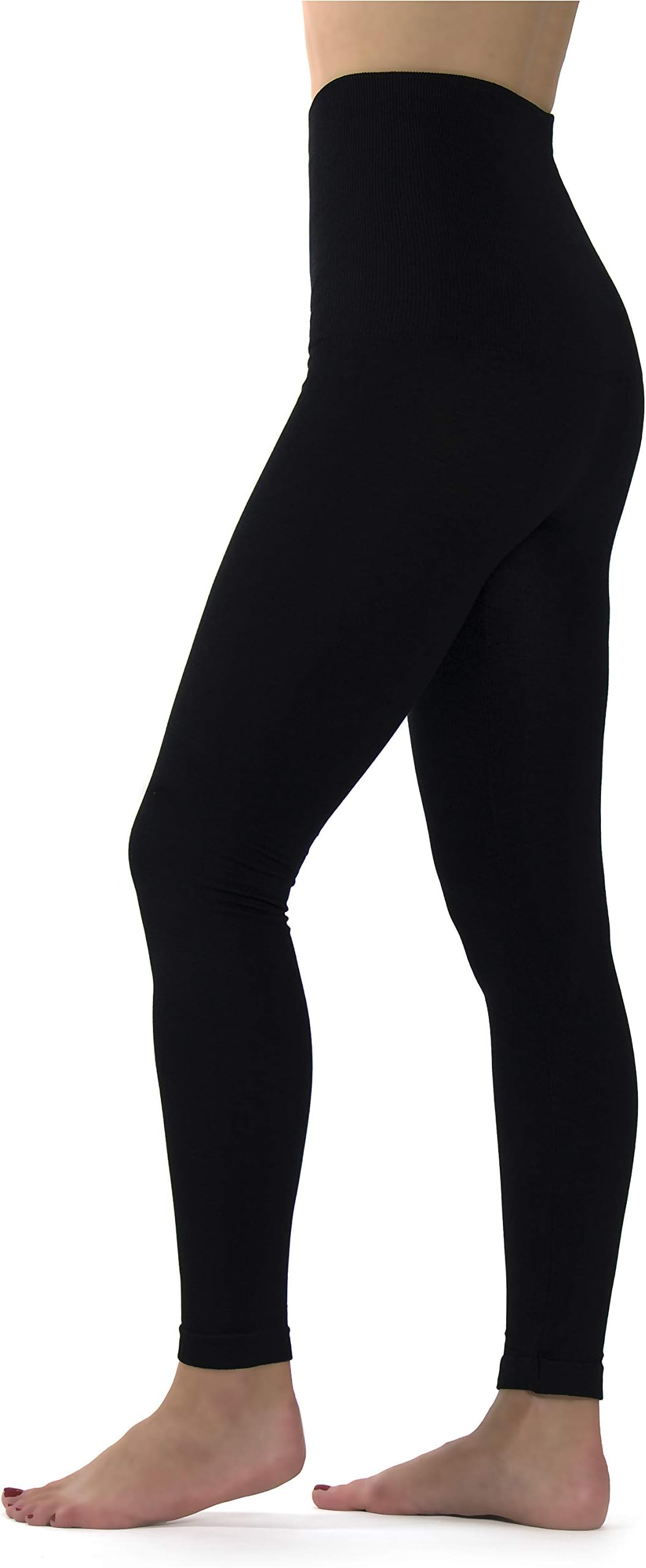 Ylluo Premium Tummy Support Slimming Leggings Thick High Waist Fleece and Non Fleece