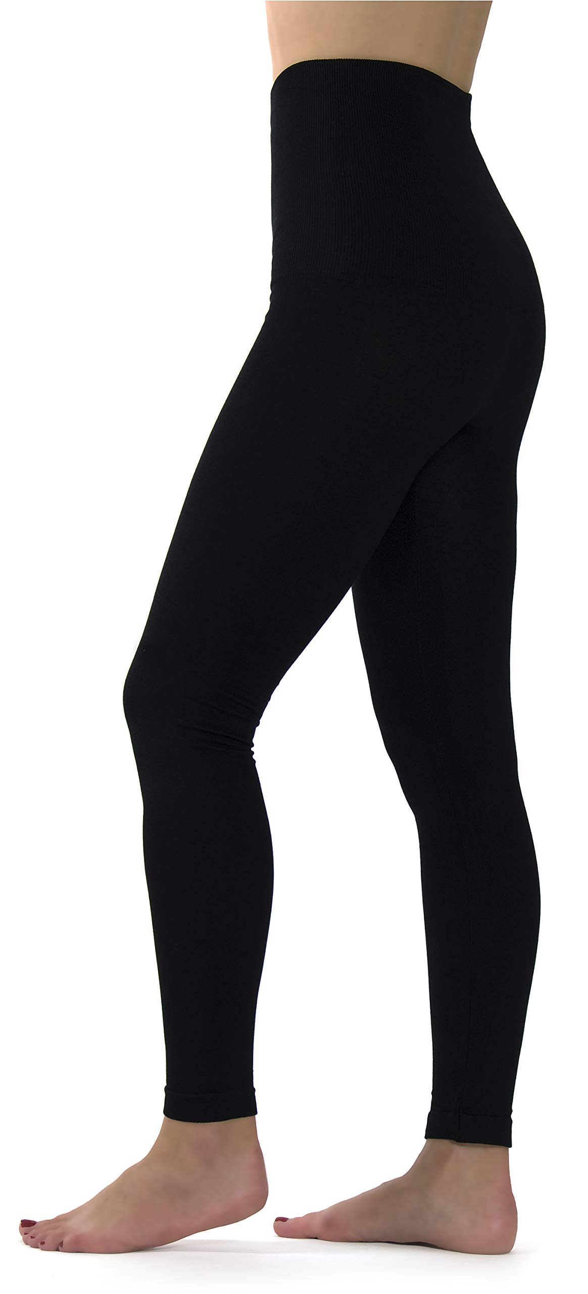 Ylluo Premium Tummy Support Slimming Leggings Thick High Waist Fleece and Non Fleece
