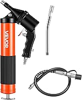 Vista 10 de VEVOR Pistola de engrase, pistola de engrase operada por aire de 6000 PSI, pistola de engrase neumática resistente con carga de 14 onzas, manguera