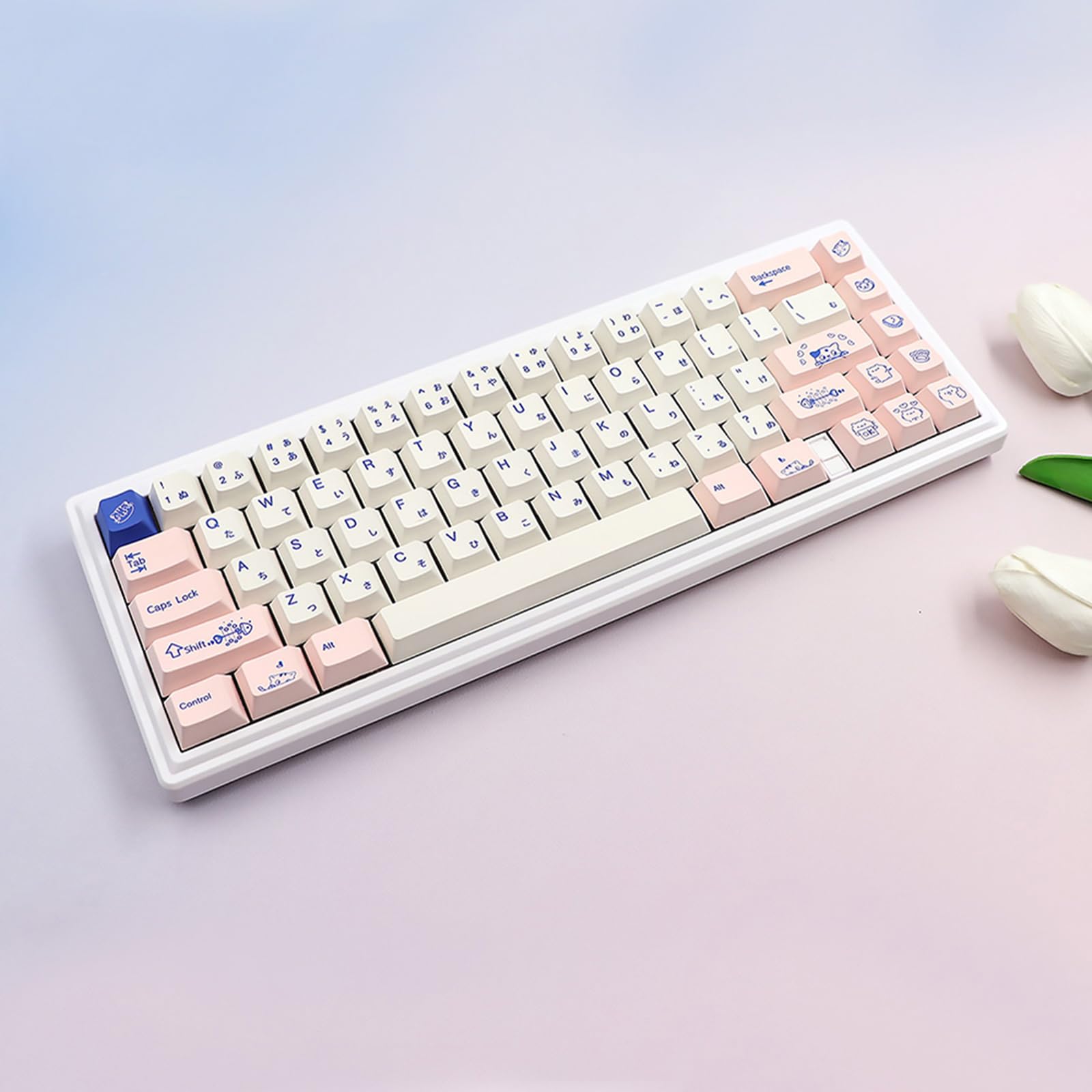 Amazon | キーキャップセット プッシーキャットテーマ チェリー