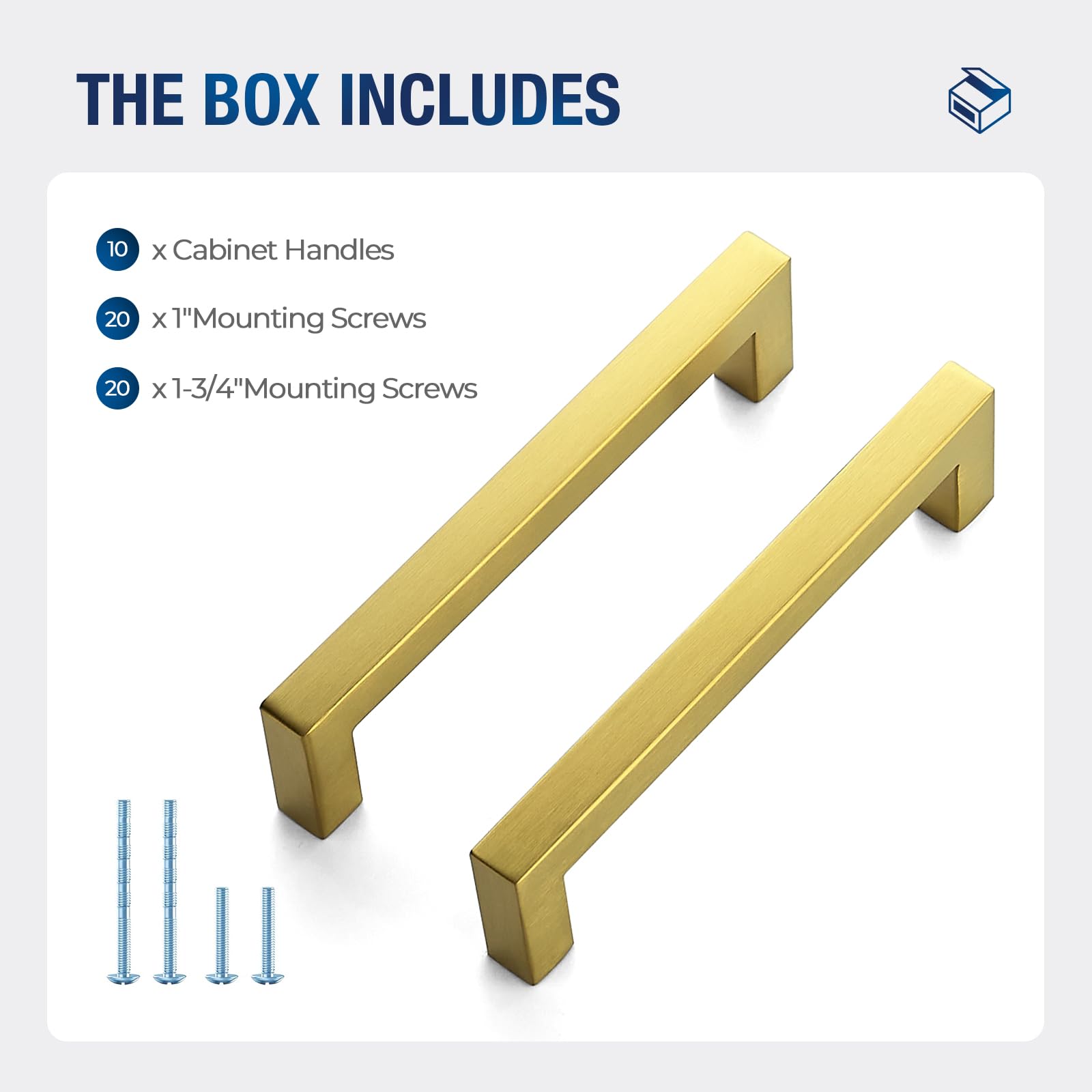 Gold Cabinet Pulls - JOY DECOR Stainless Steel -8