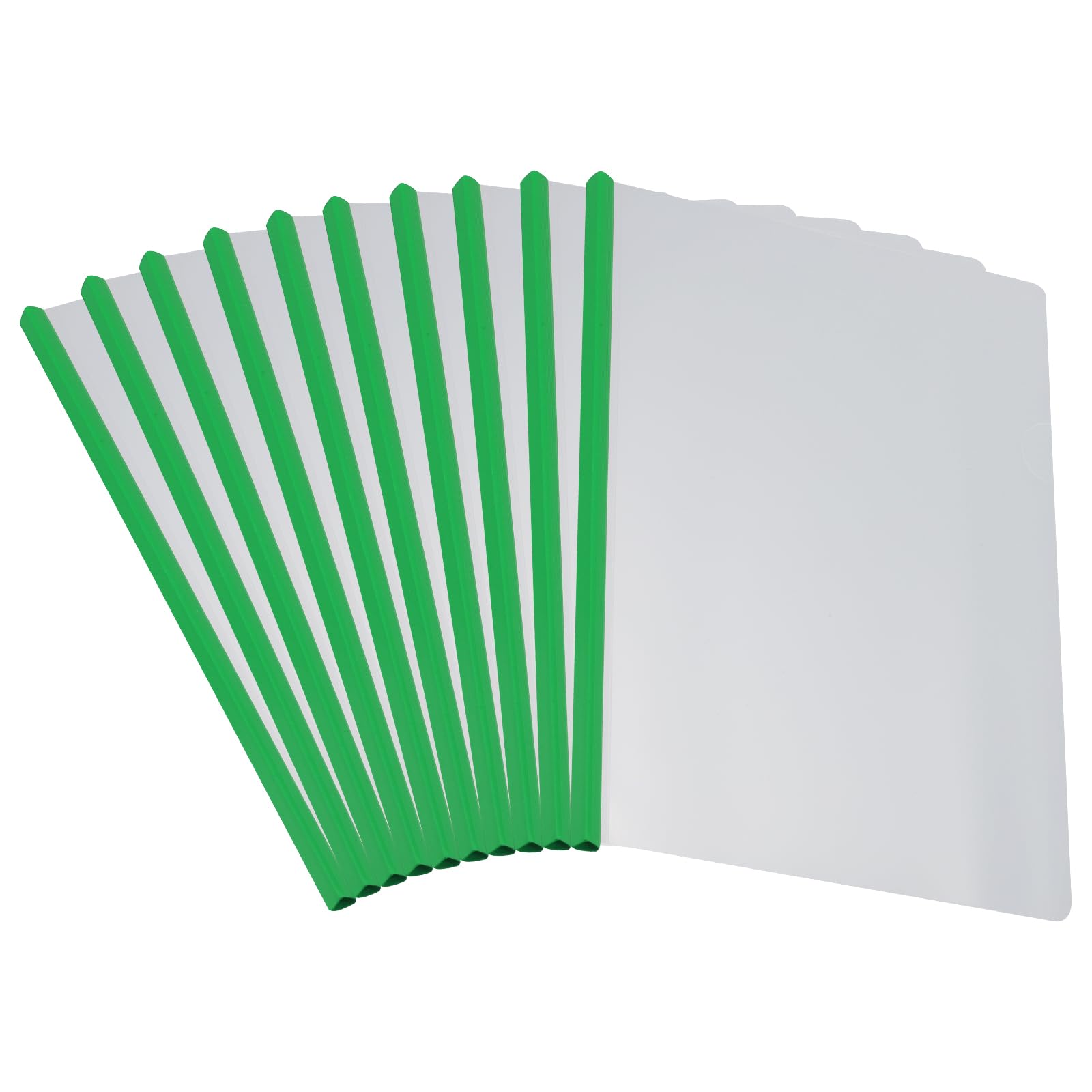 PATIKIL Clear Report Covers with Sliding Bar, 10 Pcs 15mm