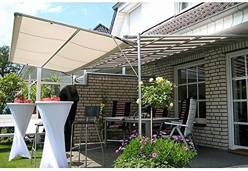 Vlexy LECO Vlexy PlusTerrassenüberdachung 3 x 4 m Standmarkise Beige ...