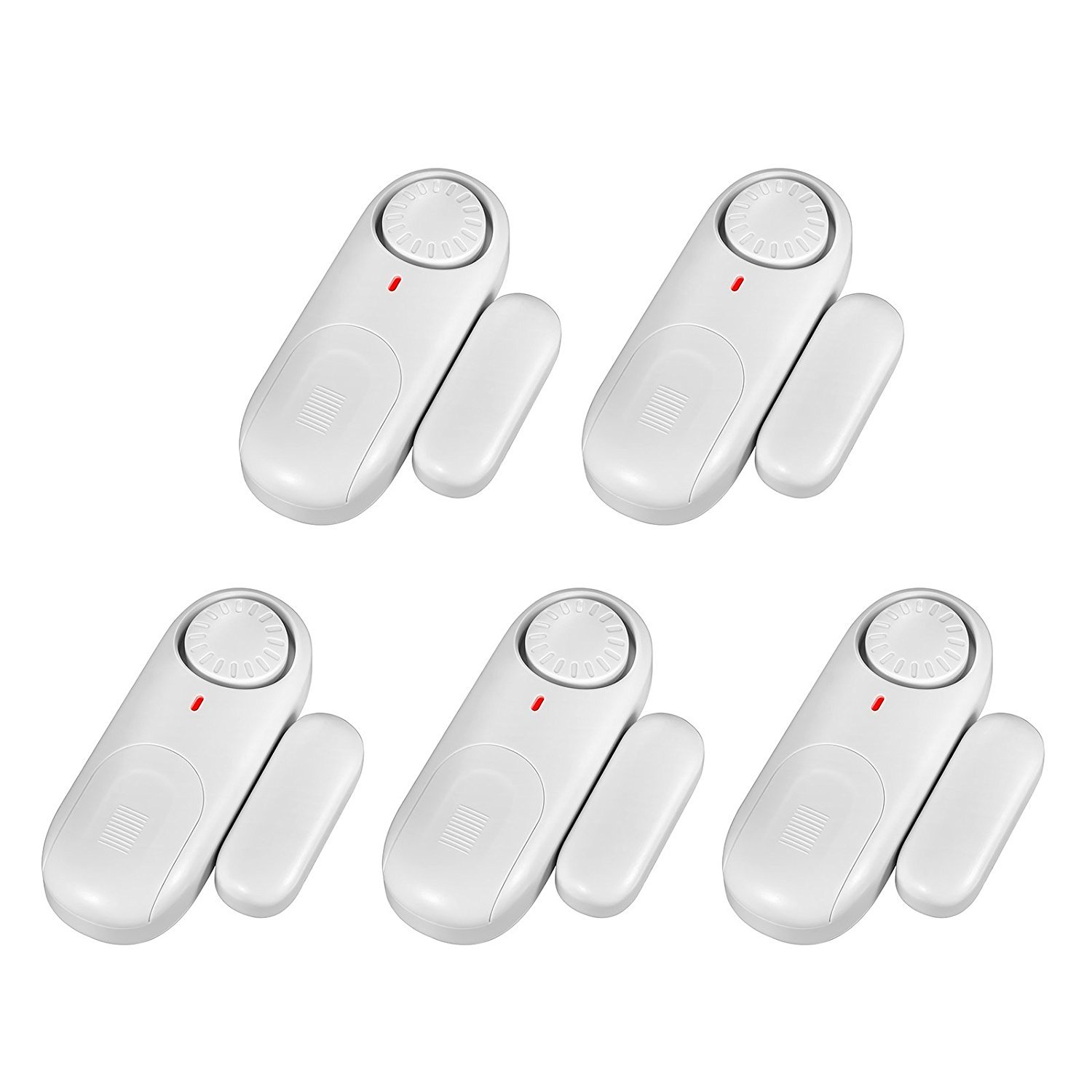 KERUI D1 Wireless Home Business Office Child Security Door Window Burglar Alarm with LOUD 110 dB Siren - DIY EASY to Install, 5 Pack