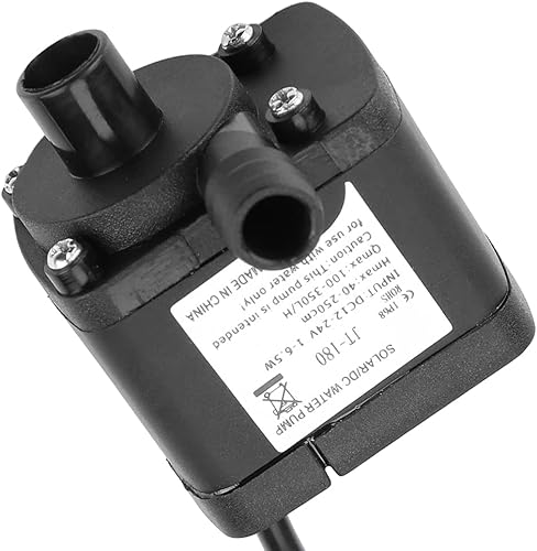 Miniatura 7 de Garosa Mini bomba de agua de 350 LH CC de 24 V, bomba de fuente eléctrica sin escobillas de bajo ruido para piscina, acuario, pecera, pecera,