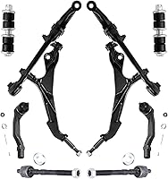 Vista 1457 de Detroit Axle - Kit de suspensión frontal de 8 piezas para Dodge Journey 2009-2015, 2 brazos de control inferiores, 2 rótulas, 2 varillas