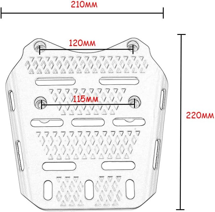 Modified PCX125 PCX150 PCX160 Rear Top Box Base Support Board Luggage Rack Cargo Carrier for pcx 125 150 160 14-20 2018 2019 2020 2021 (Black)