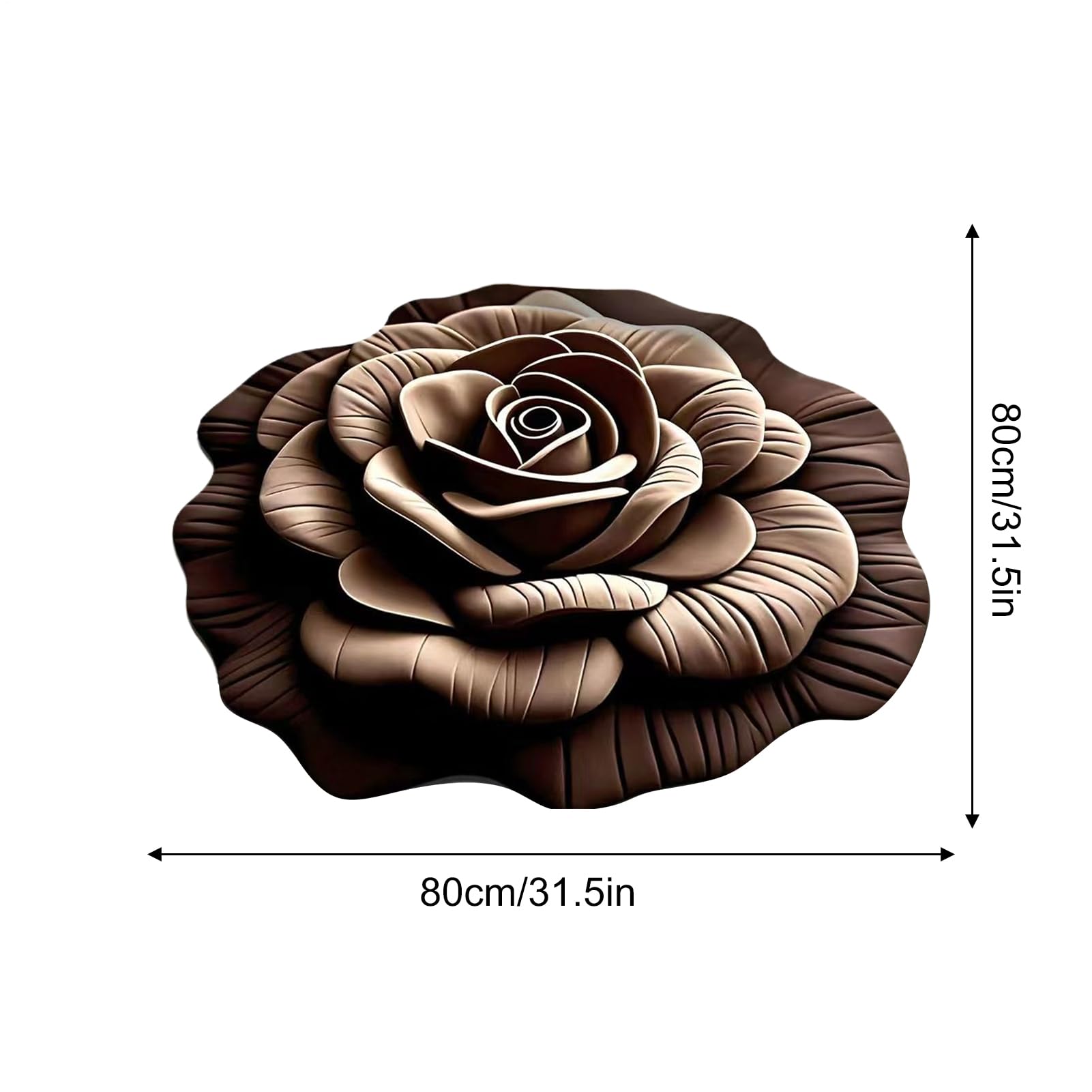 Tappetino Bagno Antiscivolo Assorbente Antiscivolo Motivo Floreale 3D | Multiuso Per Zona Ingresso Bagno Soggiorno Camera Cucina Pavimento