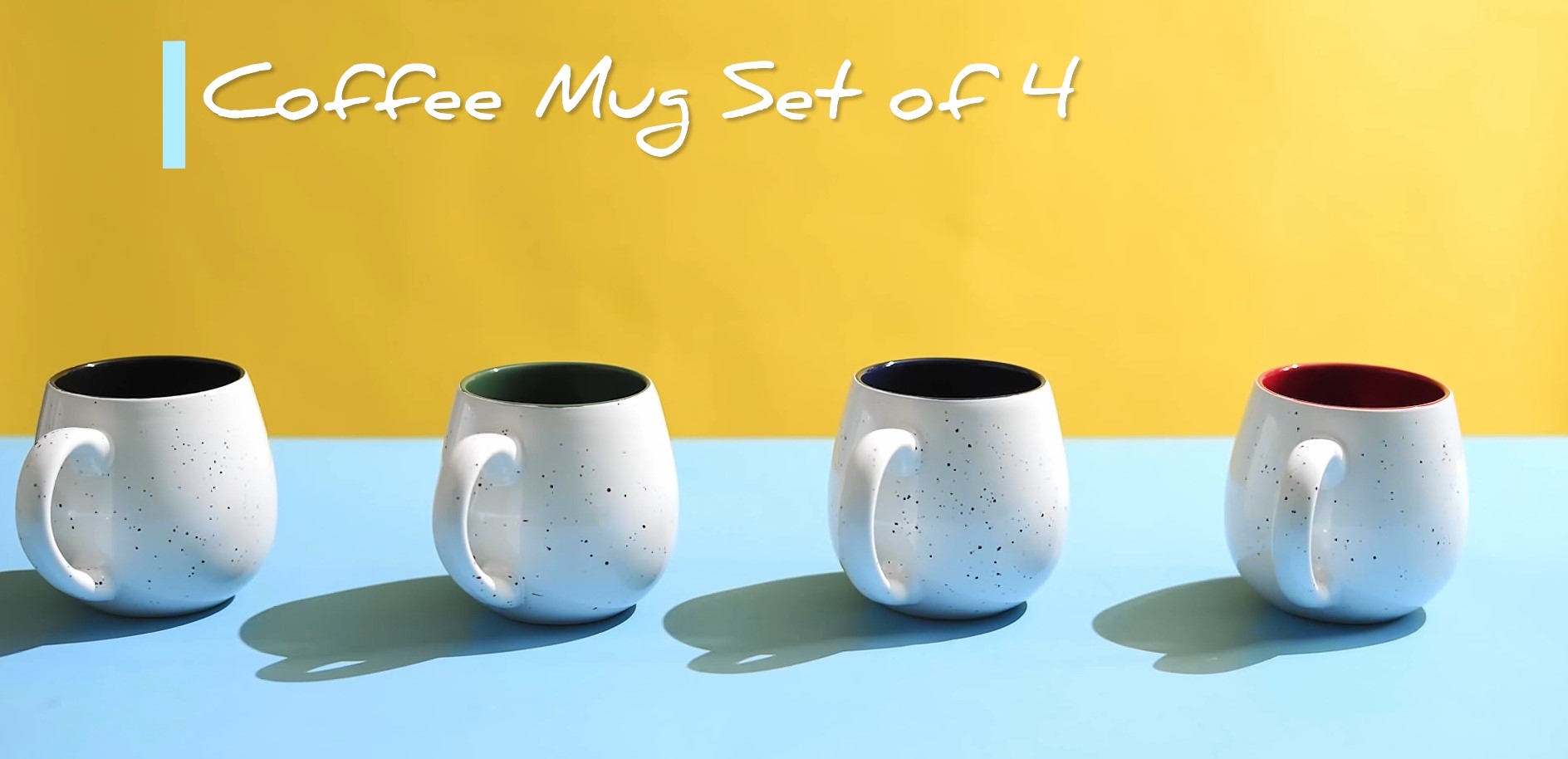 Amazon.com: LIFVER 20 Ounces Coffee Mugs Set of 4, Large Ceramic Coffee Mugs  with Handles for Coffee Tea Hot Cocoa, Espresso Cups Gifts for him her,  Jumbo Soup Mugs Set of 4 :