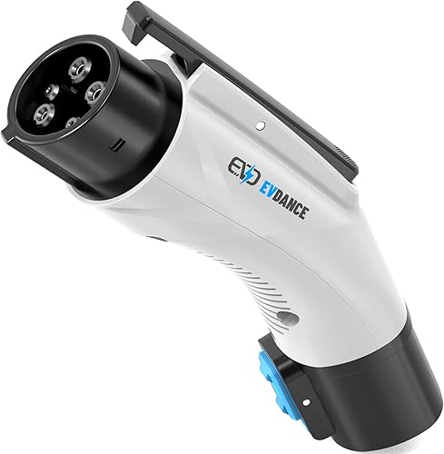 Miniatura 11 de Adaptador de cargador NACS a J1772, adaptador de carga de 48 A y 250 V con bloqueo de seguridad certificado, compatible con todos los J1772 EVs