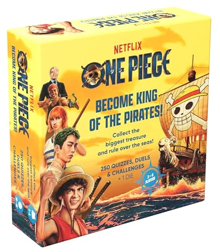 One Piece: Become King of the Pirates Board Game, 3-6 Players, Ages 10+, 250 Challenges