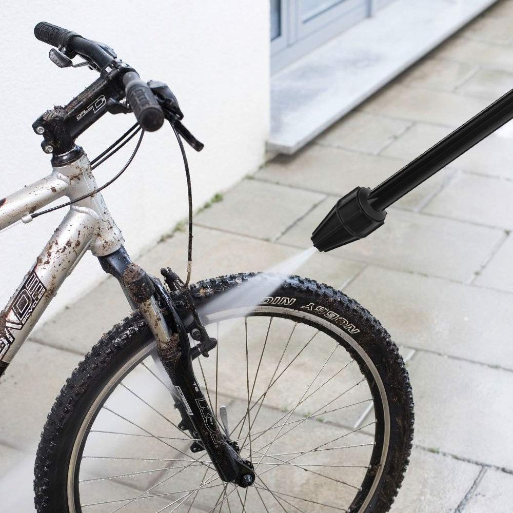 Lance Turbo Rotative Nettoyeur Haute Pression Compatible avec Karcher K2–K7 & LAVOR | Jet Conique 360° | Idéale pour Béton, Dalles et Allées, 160Bar