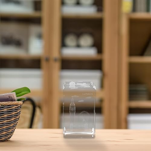 Miniatura 5 de Angoily London Bridge Souvenir Grabado Cubo de Cristal Decoración Decoración del Hogar Figura