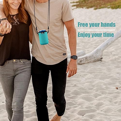 Miniatura 7 de WK IEASON Fundas aislantes de latas estándar de 16 onzas con correa para el hombro, fundas de neopreno para botellas de cerveza, fundas de neopreno