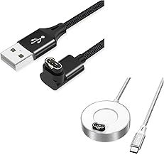 AGVEE Angled 90 Degree Charging Cable and Thin Dock for Garmin Smart Watch