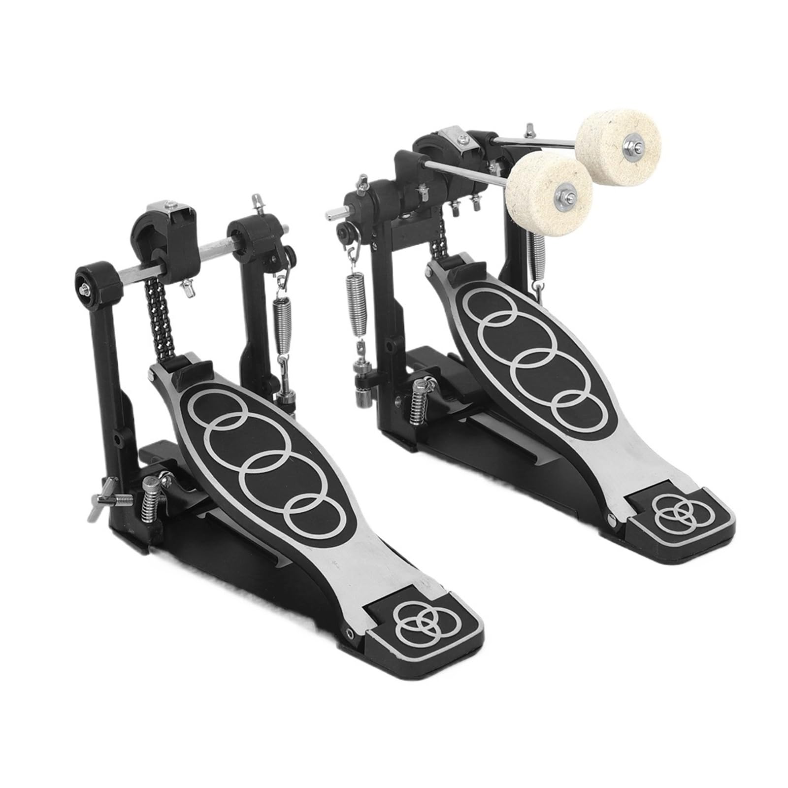 Doppio pedale del tamburo Doppio pedale del tamburo Doppio pedale della catena Pedale in metallo Accessori for strumenti a percussione