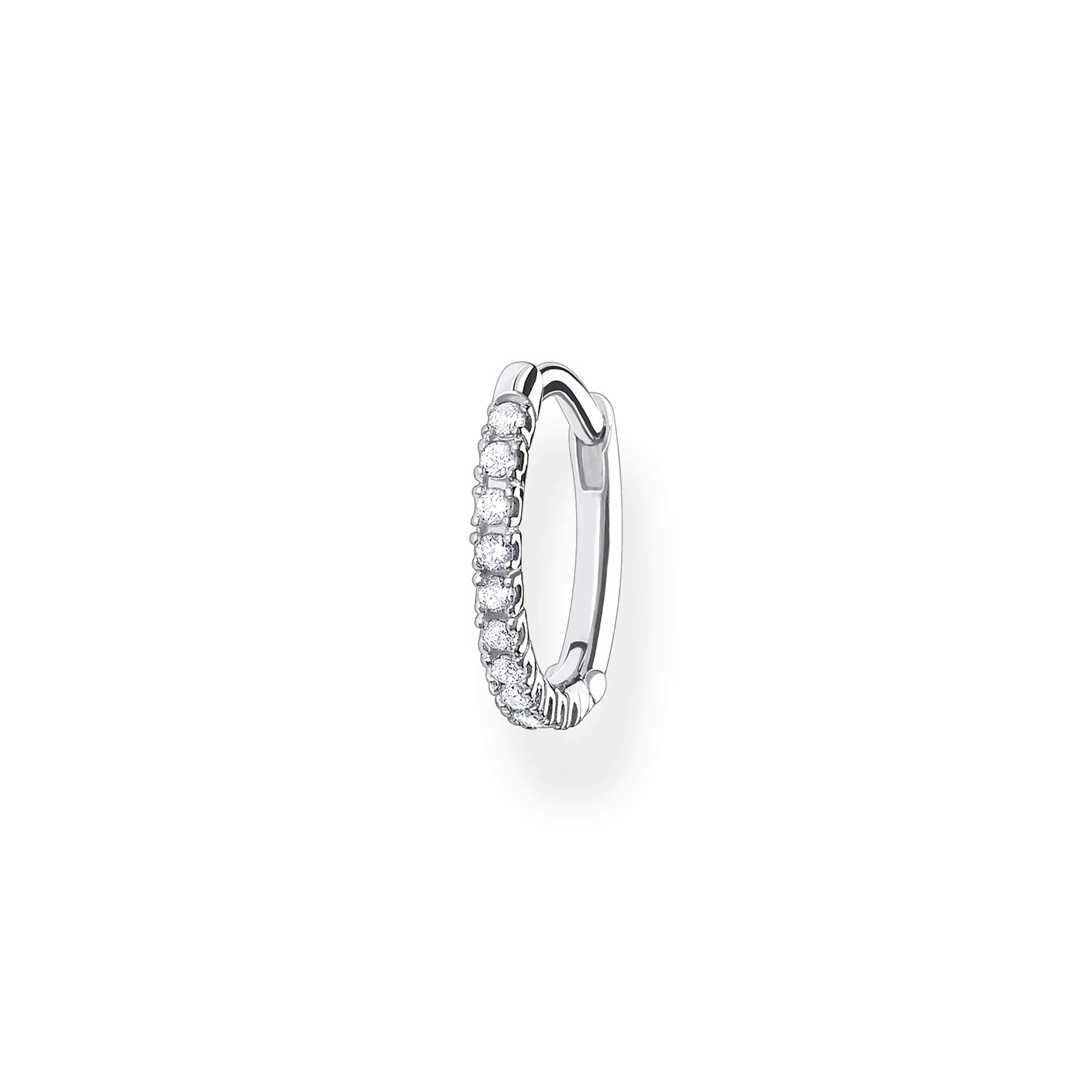 THOMAS SABO Silver Cubic Zirconia Single Hoop Earring CR659-051-14