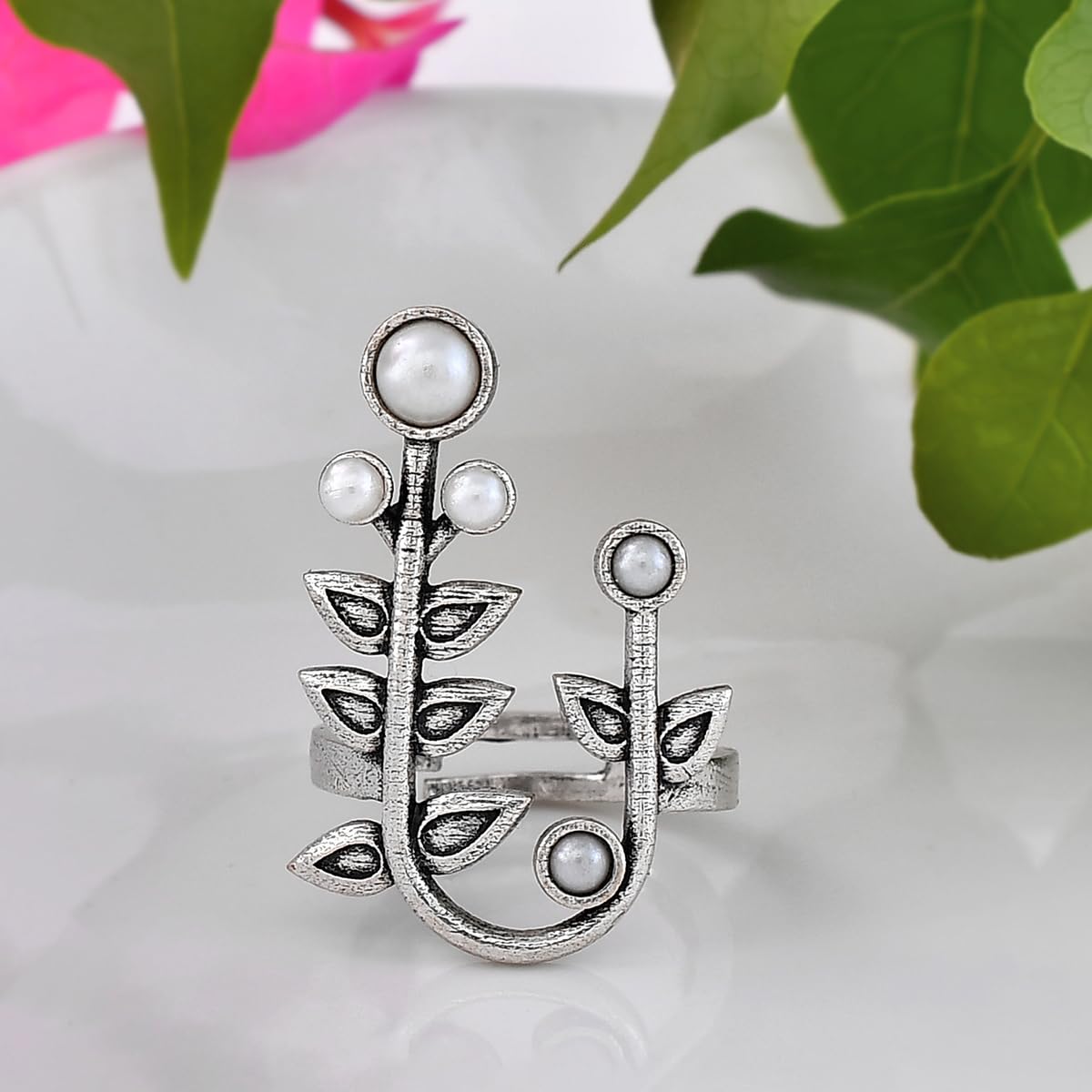 Fresh Fern Flora Ring for Nature Lovers