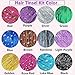 Hair Tinsel Kit (48 Inch,12 Colors, 3800 strands), Fairy Tinsel Hair Extensions with Tools - Glitter Hair Tinsel Heat Resistant Accessories for Girls Women Kids Christmas New Year Halloween Cosplay