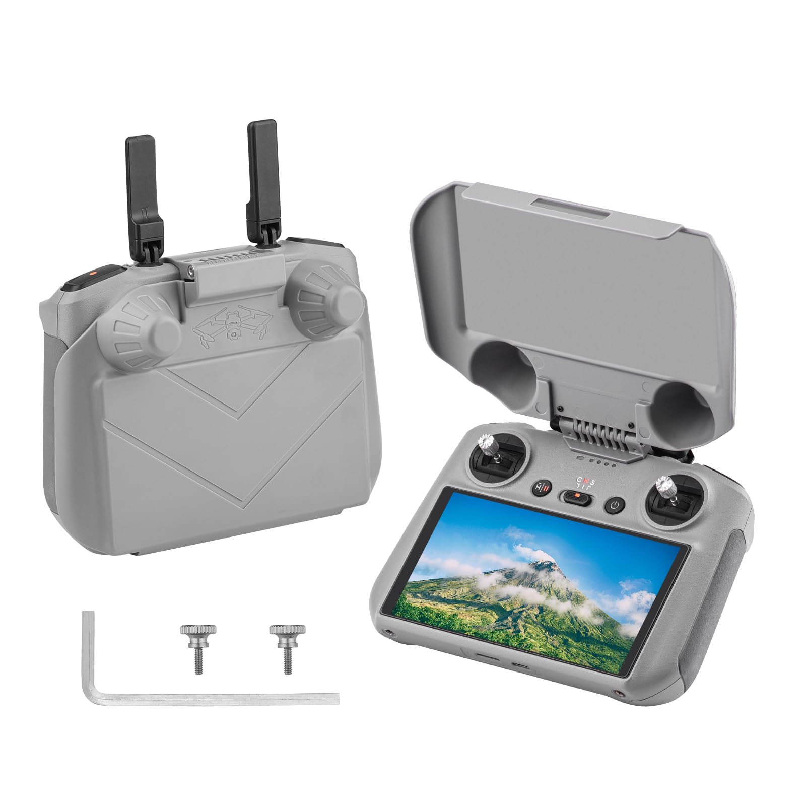 BRDRC Mini 4 Pro Sun Hood for DJI RC 2 Controller Screen Protection Joysticks Protector Sunshade for DJI Mini 4 Pro/Air 3 Accessories-image-2