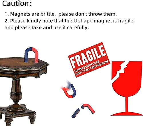 Miniatura 6 de AOMAG Juego de imanes de ciencia de física para educación, ciencias, escuela, aula, experimento, herramientas para niños, incluyendo