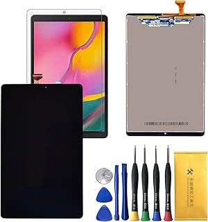 LCD Display Touch Screen Digitizer Replacement Assembly for Samsung Galaxy Tab A 10.1 2019 SM-T510 T510 T515 T510F T515F Screen Parts with Tools Tempered Glass