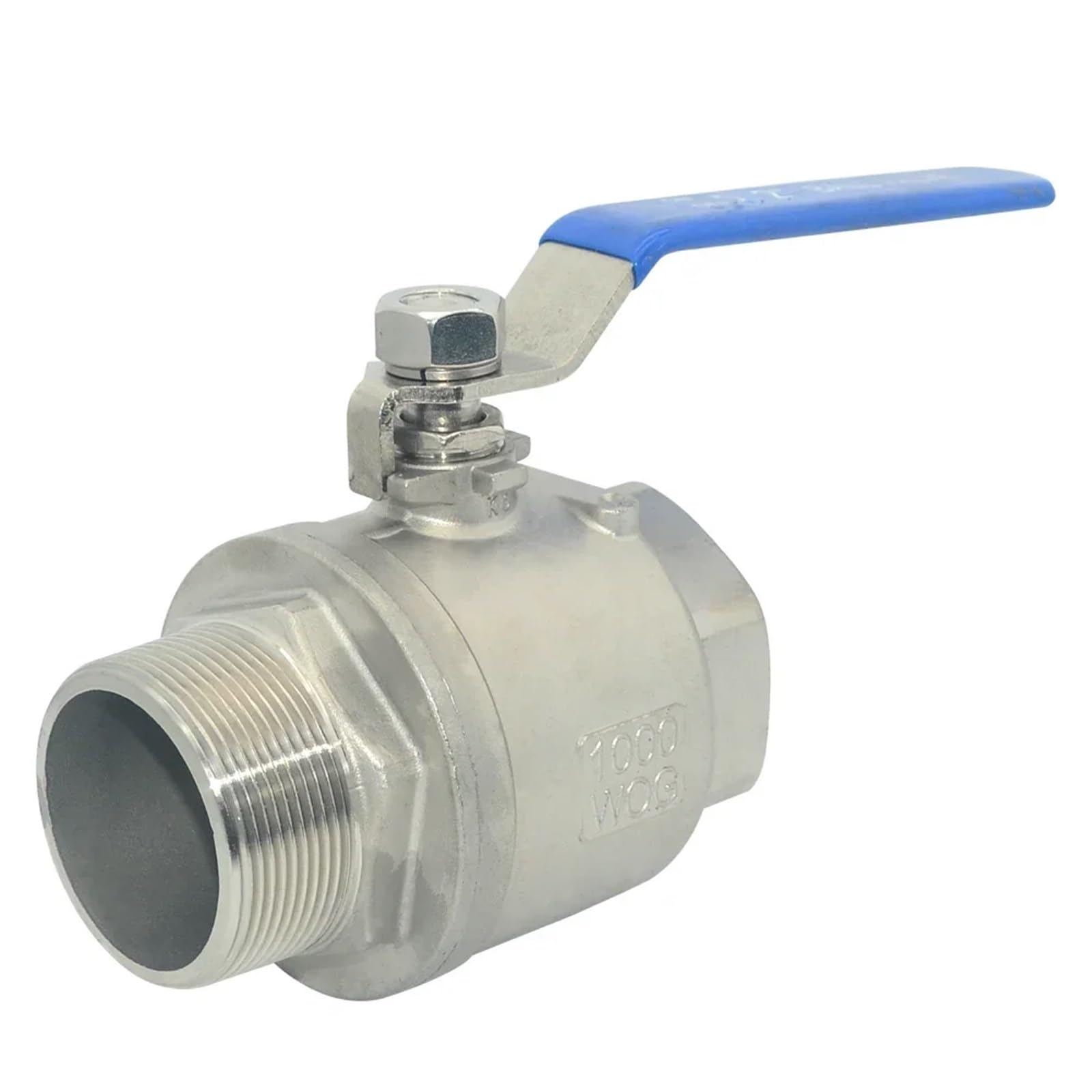 Robinet à boisseau sphérique sanitaire en acier inoxydable 304 durable 1-1/2"