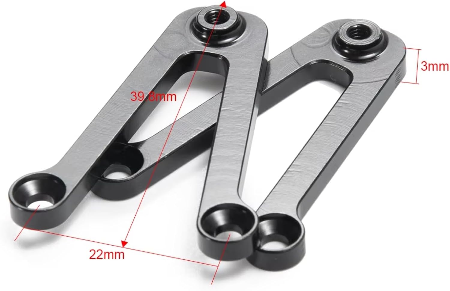 Rc Upgrade Spare For TF2 1/10 2pcs Aluminum Extended Front Shock Mount RC Crawler Car Upgrade Parts Accessories Replacement