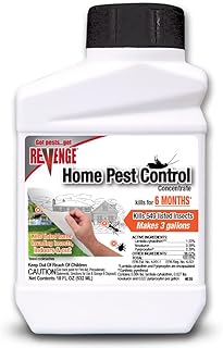 Revenge Home Pest Control, 18 oz Concentrate, Long Lasting Protection Kills 500+ Listed Insects, for Indoors and Outdoors