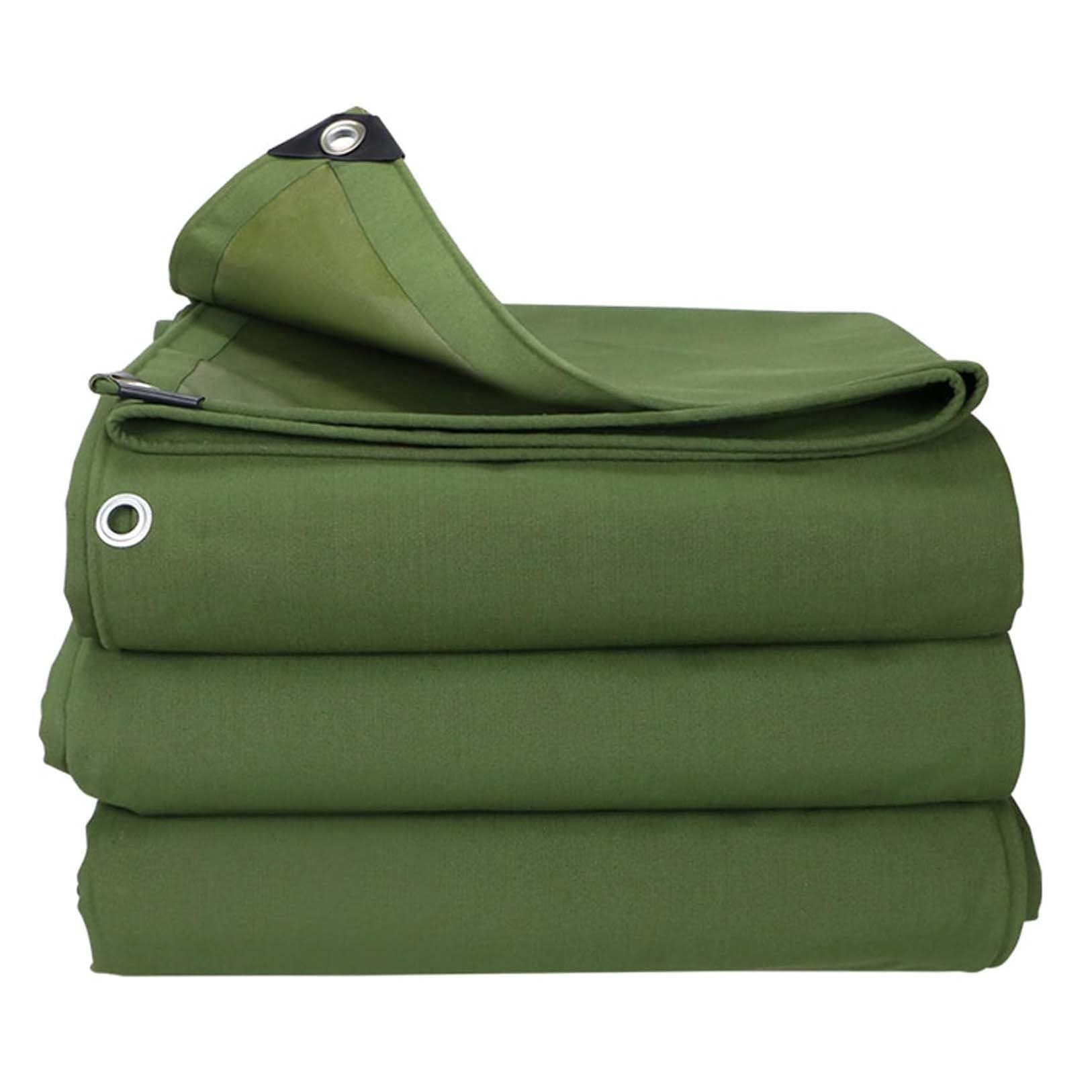 Heavy Du Telone impermeabile 8 x 11 m, copertura verde in resina antistrappo multiuso con occhielli per campeggio, tenda, protezione auto, uso esterno