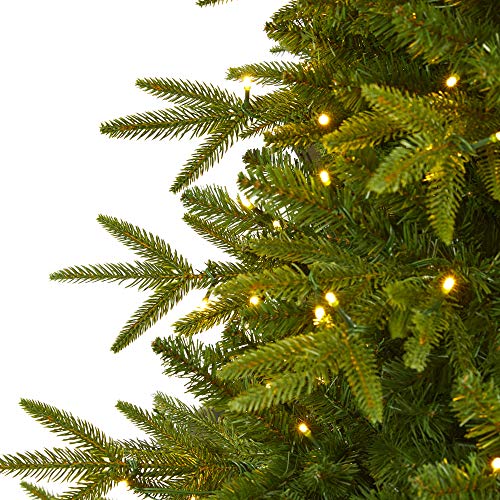 Nearly Natural 6ft. Colorado Mountain Fir Natural Look Artificial Christmas Tree with 350 Clear LED Lights and 1704 Bendable Branches by Nearly Natural - Image 3