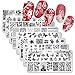 SILPECWEE 8Pcs Nail Plates Stamping Set Flower Geometry Butterfly Design Acrylic Nail Template Image Stencil Manicure Accessories