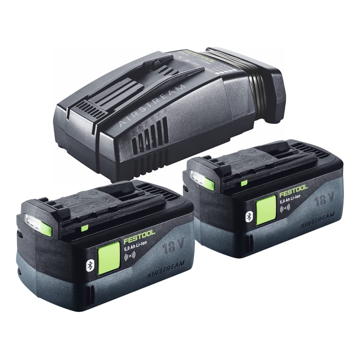 Festool HKC 55 Sierra Circular a Bateria 18 V, 5,0 Ah, SCA | Motor EC-TEC sin escobillas, Bluetooth, corte hasta 55 mm a 0°, incluye 2 baterias, cargador SCA 16 y Systainer