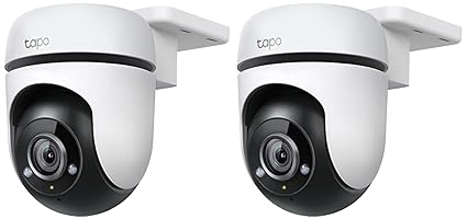 TP-Link Tapo C500 Outdoor Pan/Tilt Home Security WiFi Smart Camera | 2MP 1080p Full HD Live View | 360 degree Visual Coverage | Night Vision | Support Alexa and Google Assistant | 2-Way Audio (Pack of 2)