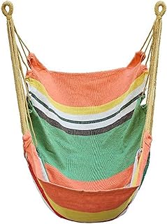 Hammock Chair Swing Seat Leisure Swing Cute Single Outdoor Hammock Swing Hanging Hanging Chair Indoor and Outdoor Cradle Hammock Hanging Lounge Chair 39.3x31.4 Garden Hammock Swing Chair
